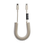 Native Union Câble USB-C vers USB-C 60W Spiralé 1.2m Série POP Charge Rapide Beige