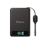 BMX Batterie Externe MagSafe SolidSafe 10000mAh Qi2 15W avec Écran et Câble USB-C Noir