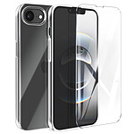 Avizar Pack Coque pour iPhone 17e Silicone avec Verre Trempé 9H Transparent