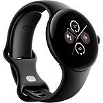 Google Pixel Watch 1 41 mm, aluminium noir, bracelet Sport noir (Wi-Fi + Cellular)