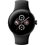 Google Pixel Watch 2 41 mm, aluminium noir, bracelet Sport noir (Wi-Fi)