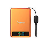 BMX Batterie Externe MagSafe SolidSafe 5000mAh Qi2 15W avec Écran LCD et Câble USB-C Orange