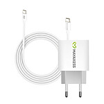 Mayaxess Chargeur Secteur pour Galaxy S22 Ultra 20W + Câble USB-C 1m Blanc