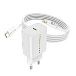 Mayaxess Chargeur Secteur pour Galaxy S20 Plus 20W + Câble USB-C 1m Blanc