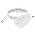 Mayaxess Chargeur Secteur pour Galaxy S20 Fe 20W + Câble USB-C 1m Blanc