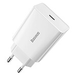 Baseus Chargeur Secteur Quick Charge 3A avec port USB-C ??20W Blanc