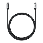 Satechi Câble pour Charge Rapide et Vidéo USB-C vers USB-C 240W 120Gbps Noir