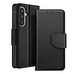 Avizar Étui Portefeuille pour Galaxy A57 Série Fancy avec Fonction Support Noir