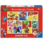 Super Mario - Puzzle Giant Floor Les Amis et Ennemis de Mario (125 pièces)