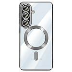 Avizar Coque pour Galaxy A57 Compatible MagSafe avec Contour Chromé Argent