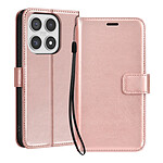 Mayaxess Étui Portefeuille pour Xiaomi 17 avec Dragonne et Fonction Support Rose champagne