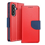 Avizar Étui Portefeuille pour Galaxy A57 Série Fancy avec Fonction Support Bleu / Rouge Avizar Étui Portefeuille pour Galaxy A57 Série Fancy avec Fonction Support Bleu / Rouge