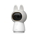 Aqara Caméra de Surveillance Intérieure 4K Connectée avec Suivi IA 360° Blanc / Noir
