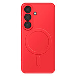 Avizar Coque pour Galaxy S26 Compatible avec Charge Qi2 / MagSafe / PixelSnap Rouge