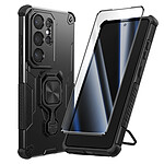 Avizar Coque pour Galaxy S26 Ultra avec Anneau 360° Magnétique et Verre Trempé Noir Avizar Coque pour Galaxy S26 Ultra avec Anneau 360° Magnétique et Verre Trempé Noir