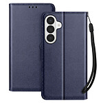 Avizar Étui Portefeuille pour Galaxy S26 avec Dragonne et Fonction Support Vidéo Bleu nuit