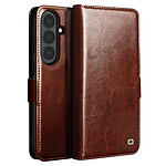 Qialino Étui Portefeuille Vintage pour Galaxy S26 avec Support Vidéo Marron Qialino Étui Portefeuille Vintage pour Galaxy S26 avec Support Vidéo Marron