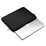 Evetane Housse de protection zippé noir compatible MacBook Air / Macbook Pro / Macbook Neo 13'