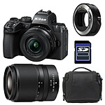NIKON Z50 II + Z 16-50 + Z 50-250 + Sac + Carte SD 8 Go + Adaptateur FTZ II