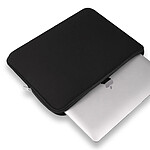 Evetane Housse de protection zippé noir compatible MacBook Air 15 - Macbook Pro 15 et 16