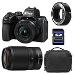 NIKON Z50 II + Z 16-50 + Z 50-250 + Sac + Carte SD 8 Go + Adaptateur FTZ II