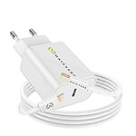 Mayaxess Chargeur Secteur pour iPhone 14 18W + Câble Lightning 1m Blanc
