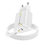 Mayaxess Chargeur Secteur pour iPhone 12 Pro 18W + Câble Lightning 1m Blanc