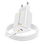 Mayaxess Chargeur Secteur pour iPhone 12 18W + Câble Lightning 1m Blanc