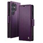 CaseMe Étui Portefeuille pour Galaxy S26 Ultra Anti-RFID Effet Cuir Brillant Violet foncé CaseMe Étui Portefeuille pour Galaxy S26 Ultra Anti-RFID Effet Cuir Brillant Violet foncé