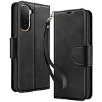 Avizar Étui Portefeuille pour Redmi A7 Pro Style Rétro avec Support Noir