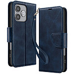 Avizar Étui Portefeuille pour Honor 600 Lite Style Rétro avec Support Bleu nuit