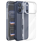 Mayaxess Coque pour iPhone 17 Pro Antichocs Silicone Souple Bords Renforcés Transparent