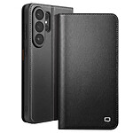 Qialino Étui Portefeuille pour Galaxy S26 Ultra avec Support en Cuir Effet Mat Noir