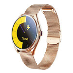 Titmo Montre Connectée Appel avec Écran AMOLED Suivi Sport Santé IP68 Rose champagne