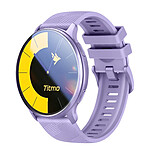 Titmo Montre Connectée GPS AMOLED Sport Suivi Santé et Appels IP68 Violet clair