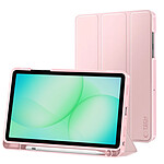 Tech-Protect Étui Clapet pour Galaxy Tab A11 Plus Auto-Veille avec Support et Porte Stylet Rose