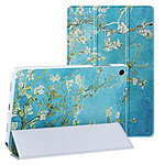 Tech-Protect Étui Clapet pour Galaxy Tab A11 Plus Design Floral avec Support et Auto-Veille Bleu