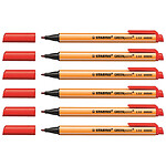STABILO Stylo Feutre GREENpoint Pointe large 0,8 mm Rouge x 6 STABILO Stylo Feutre GREENpoint Pointe large 0,8 mm Rouge x 6