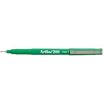 ARTLINE Stylo Feutre 200 Permanent Indélébile Pointe 0,4 mm Vert x 12