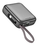 Swissten Batterie Externe 10000mAh 35W avec Câbles USB-C et Écran LCD Compact Argent