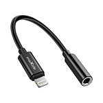 Maxlife Adaptateur Audio Jack 3.5mm Femelle vers Lightning Mâle Compact 13.5cm Noir