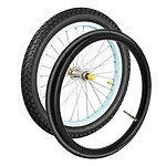Avizar Chambre à Air 20x1.75 à 1.90 pour Vélo en Caoutchouc avec Valve 44mm