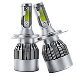 Avizar Lot de 2 Ampoules LED C6 H4 24W pour Phare Automobile Éclairage Haute Intensité