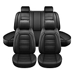 Avizar Housses en Cuir pour Sièges Auto Avant Doubles et Banquette Arrière