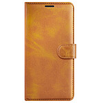 Zanaé Étui Portefeuille pour Galaxy S24 / S25 Édition Columbia avec Fonction Support Marron clair