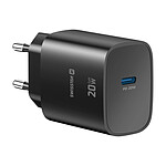 Swissten Chargeur Secteur USB-C GaN 20W Power Delivery avec Protection Intégré Noir