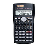 Max excell Calculatrice Scientifique avec Écran LCD Double Ligne et Fonctions Avancées Noir