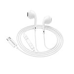 Mayaxess Écouteurs pour Galaxy S22 Plus Filaires USB-C avec Micro intégré Blanc