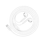 Mayaxess Écouteurs Filaires USB-C pour Galaxy S24 Plus avec Microphone intégré Blanc