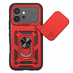 Mayaxess Coque Antichoc pour Honor 600 avec Cache Caméra Pivotant et Bague Support Rouge Mayaxess Coque Antichoc pour Honor 600 avec Cache Caméra Pivotant et Bague Support Rouge